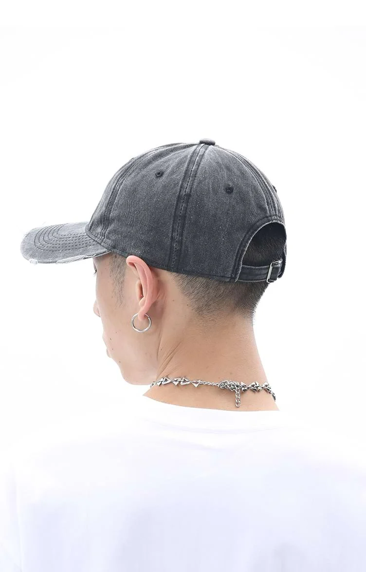 Adjustable Distressed Baseball Cap - Image 3