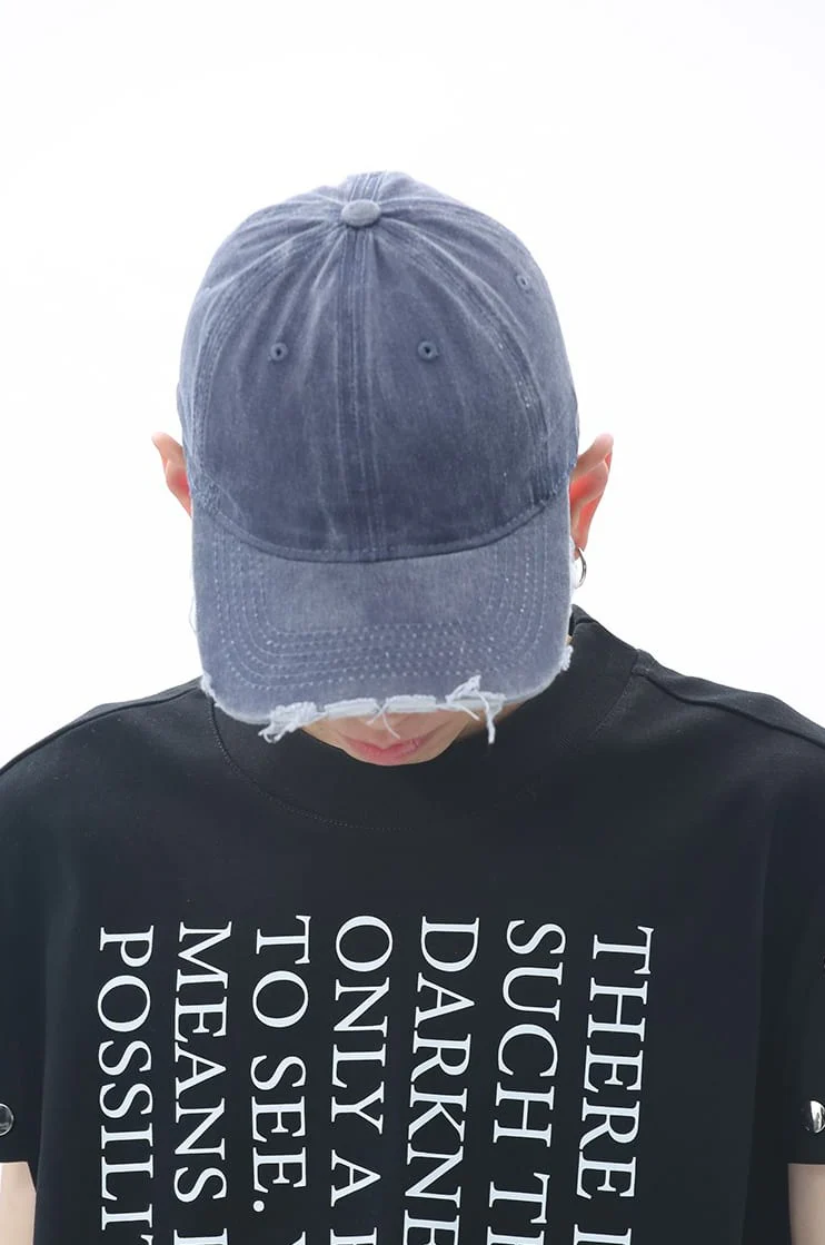 Adjustable Distressed Baseball Cap - Image 4