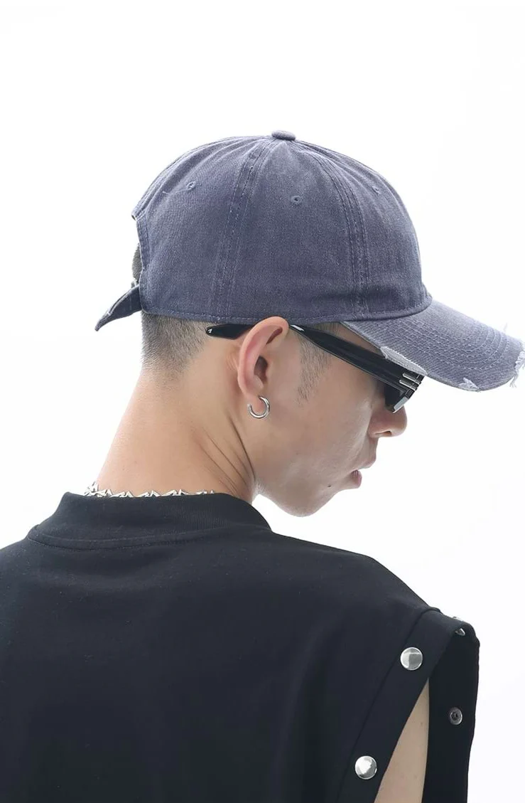 Adjustable Distressed Baseball Cap - Image 6