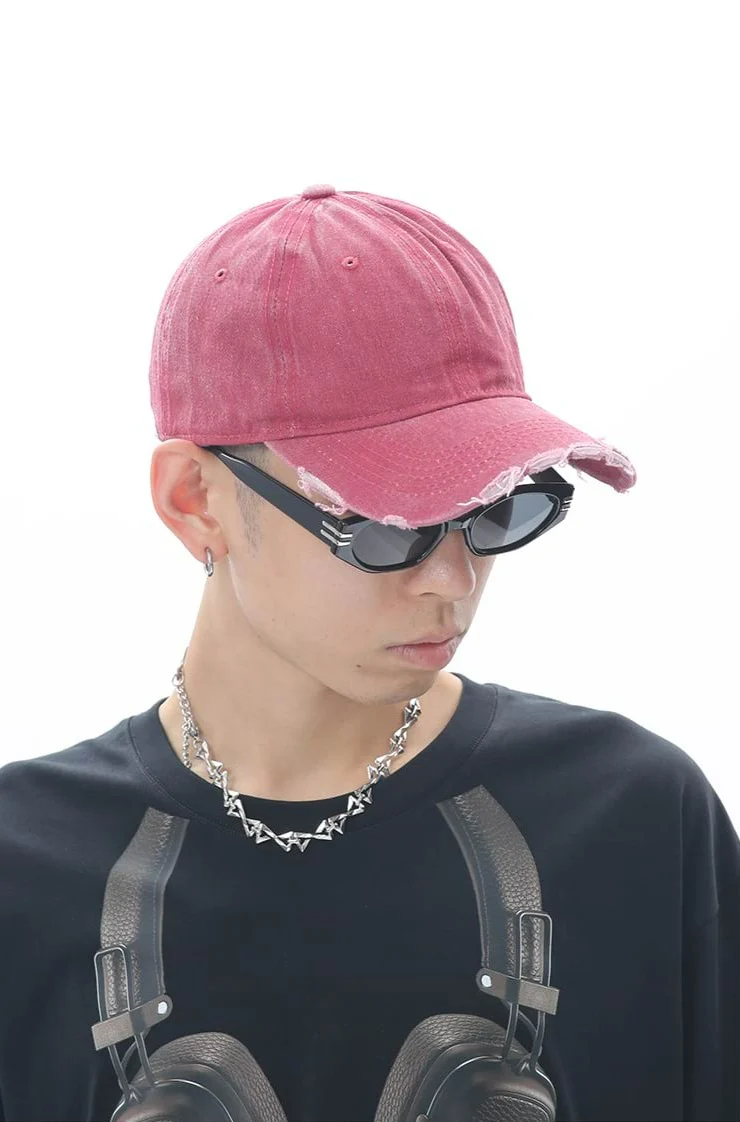 Adjustable Distressed Baseball Cap - Image 8