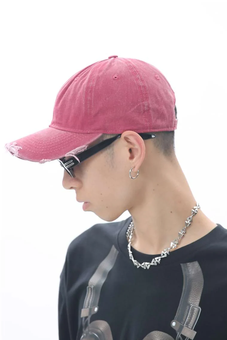 Adjustable Distressed Baseball Cap - Image 9