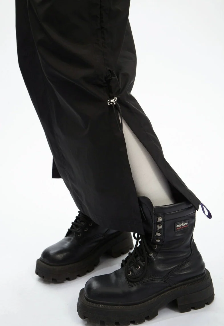 Adjustable Drawstring Midi Cargo Skirt - Image 15