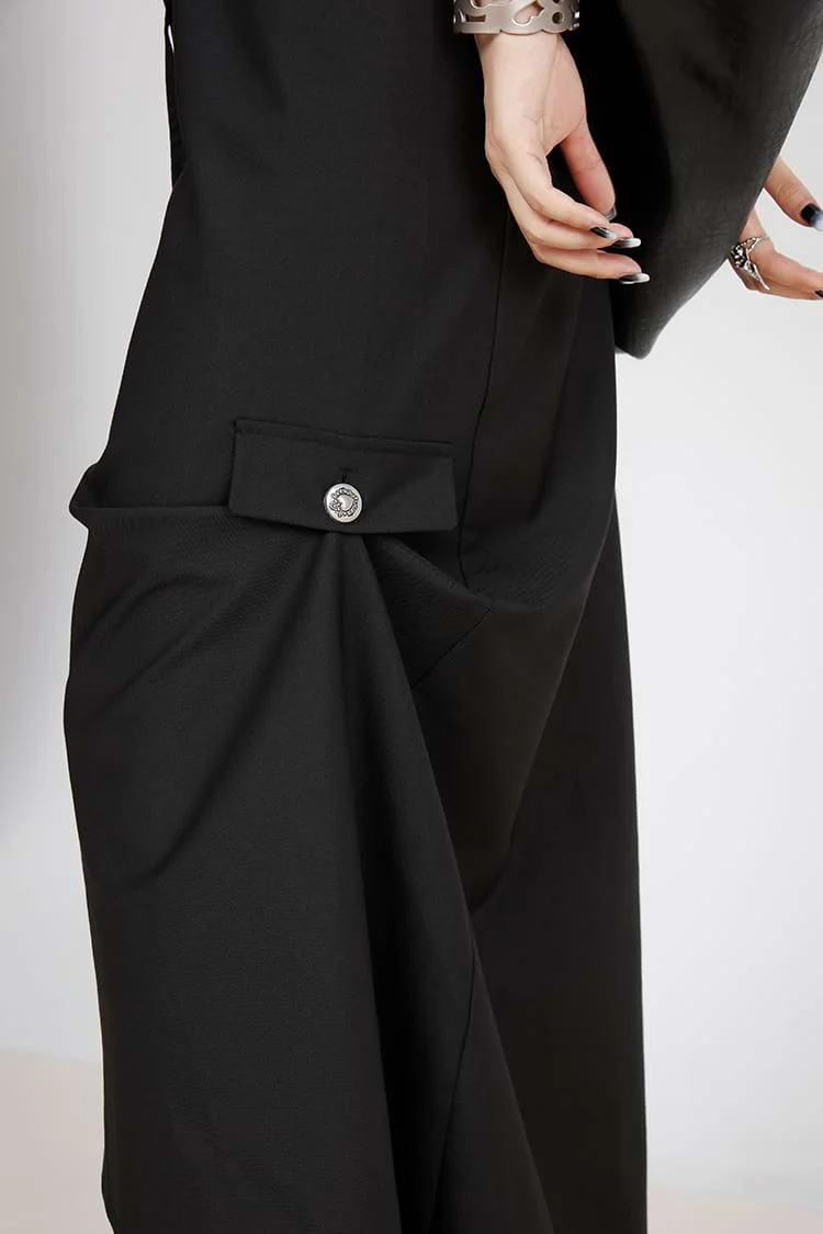 Asymmetric Maxi Skirt with Slit - Image 15