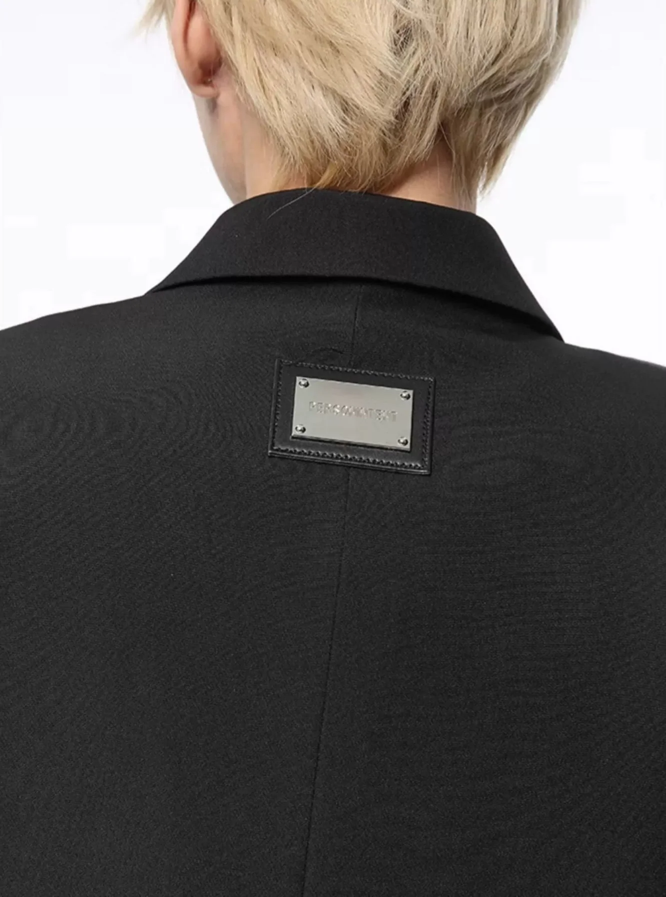 Asymmetric Structured Blazer with Lock Clasp Detail - Image 8
