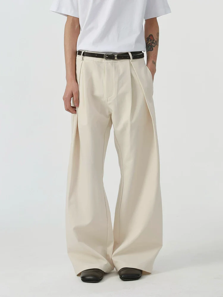 Barrel Leg Deep-Pleated Trousers - Image 3