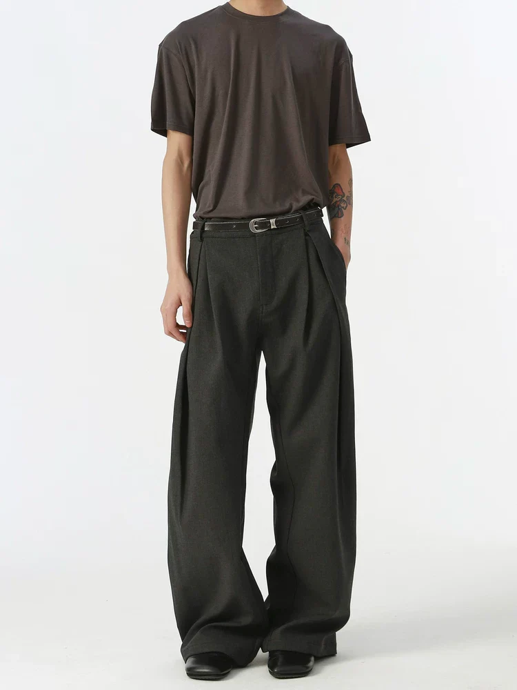 Barrel Leg Deep-Pleated Trousers - Image 4