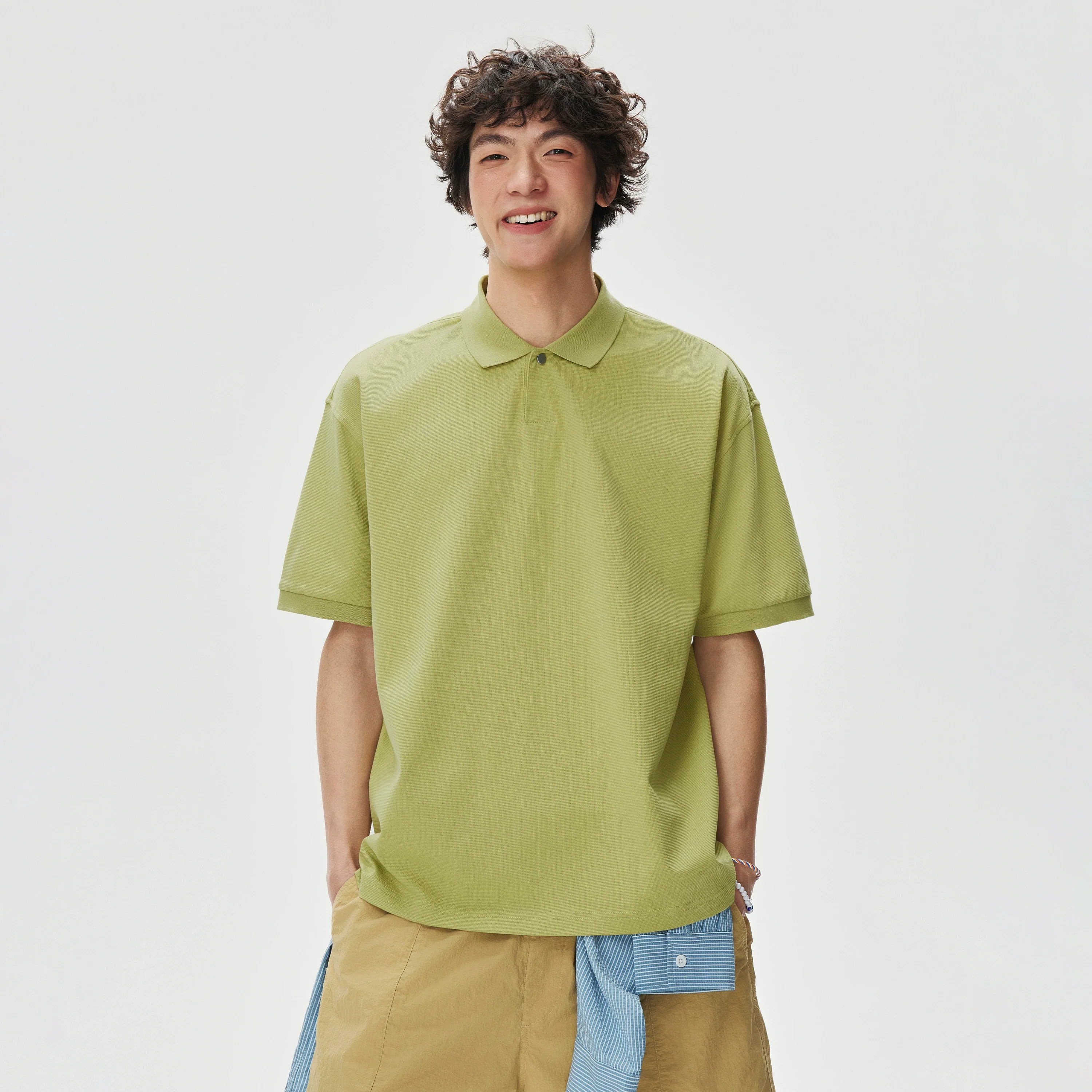 Boxy-Fit Short Sleeve Polo Shirt - Image 5