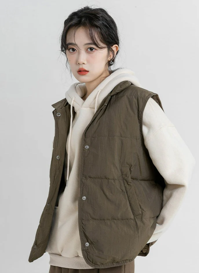 Button Down Lightweight Vest - Image 4
