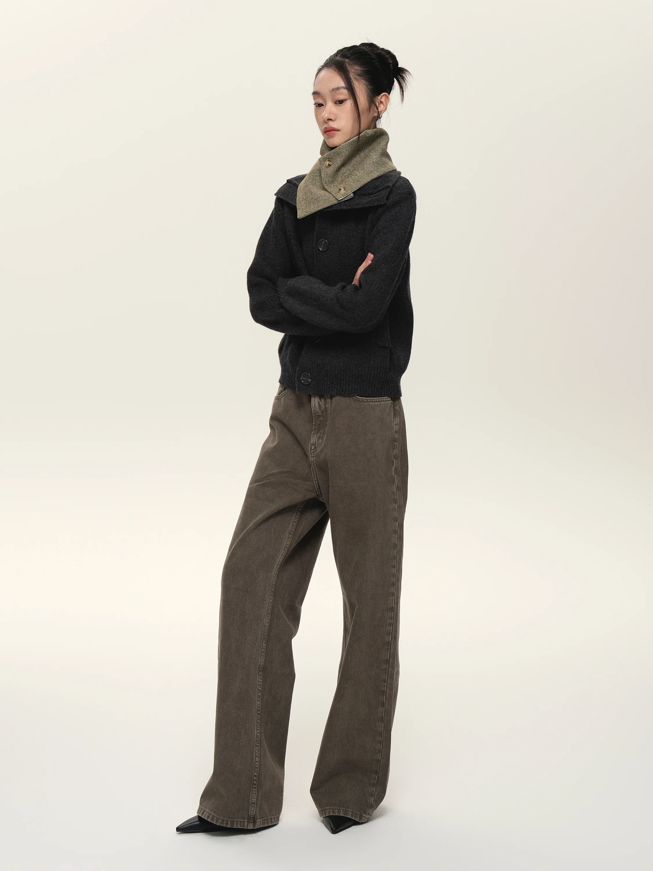Buttoned Neck Warmer Collar Wrap - Image 9