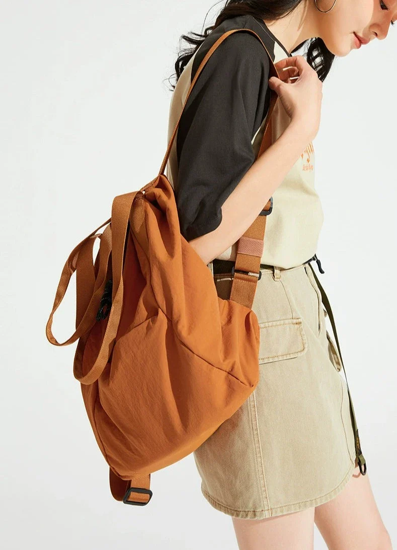 Canvas Shoulder Tote Bag with Wide Strap - Image 2
