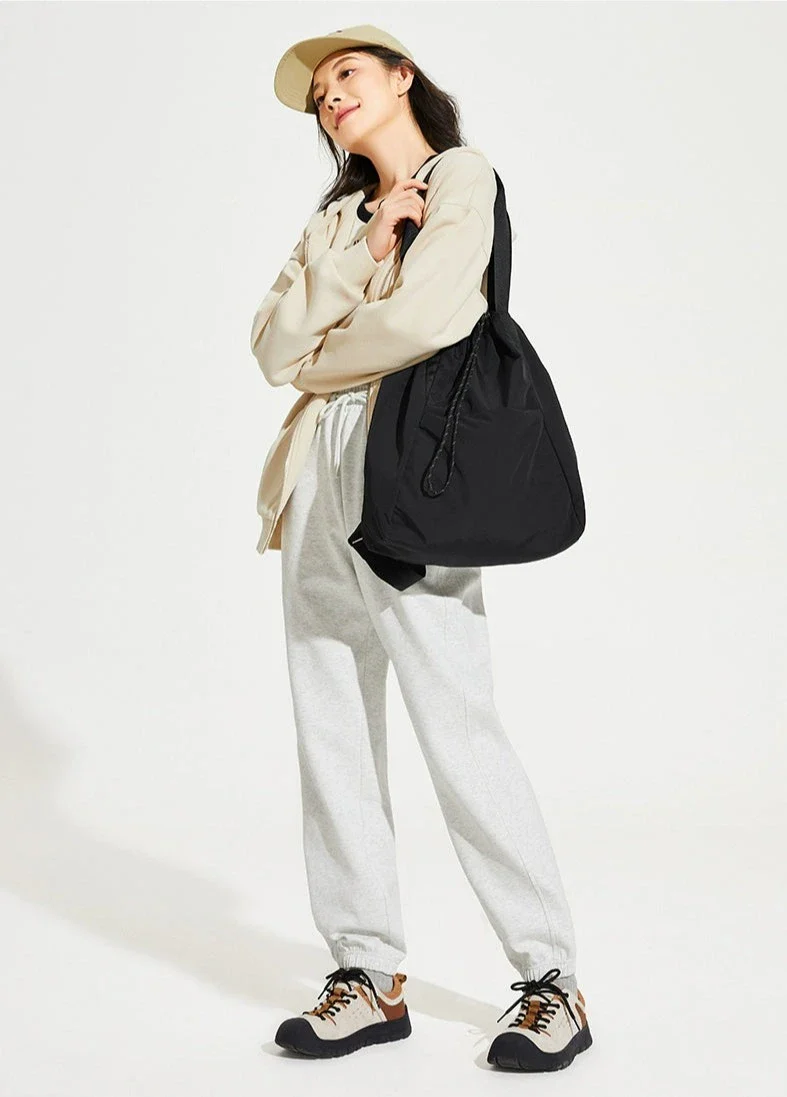 Canvas Shoulder Tote Bag with Wide Strap - Image 9