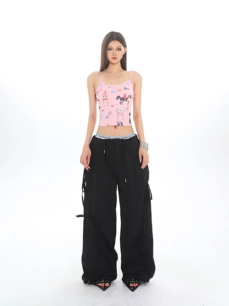 Cargo Drawstring Jogger Pants with Pockets - Image 15