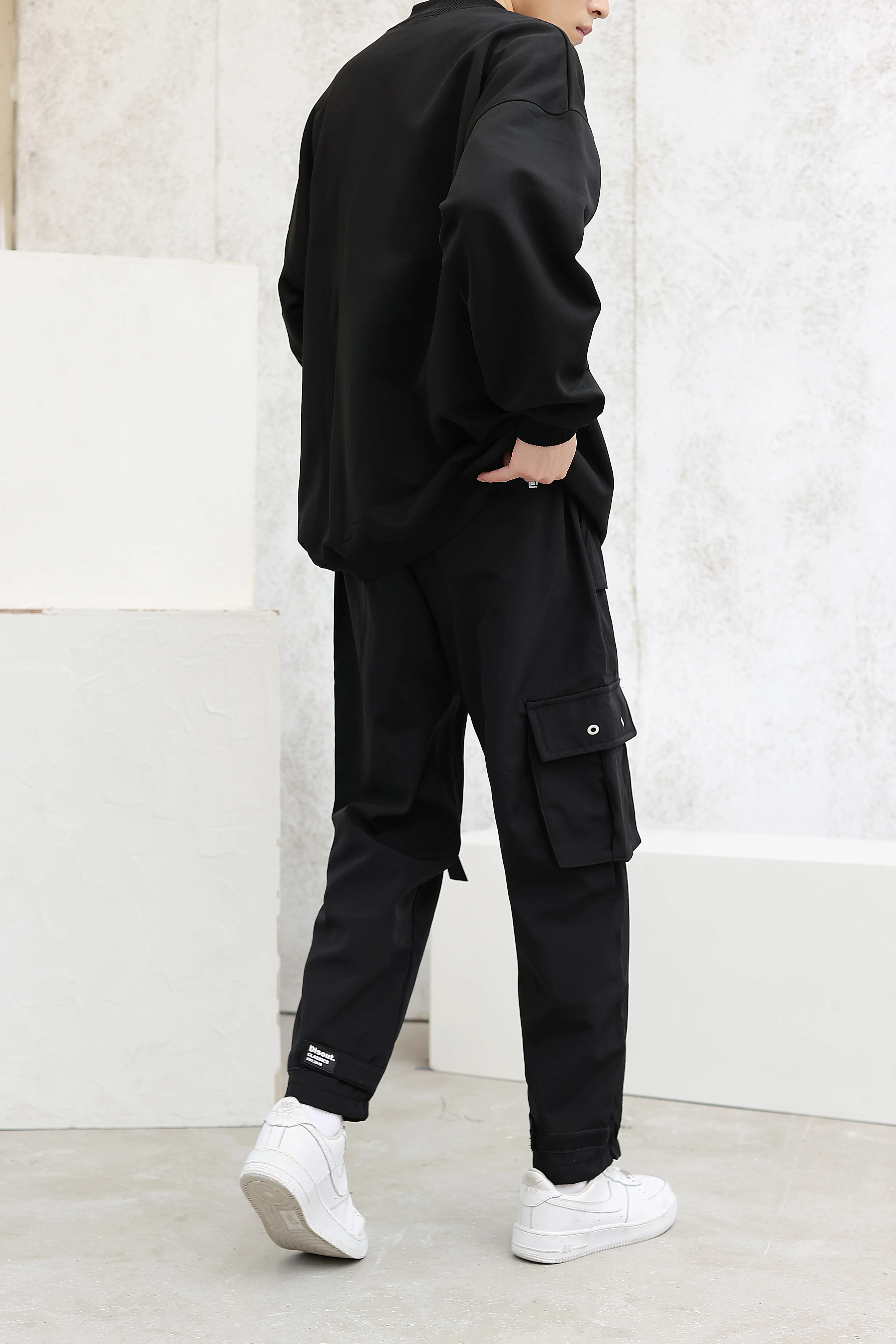 Cargo Joggers with Strap Detail - Image 12
