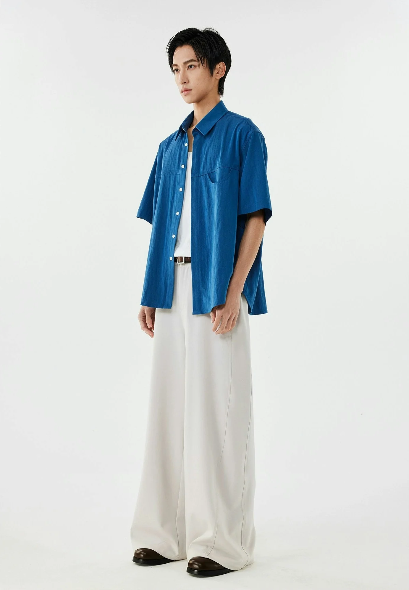 Collared Linen-Blend Button-Up Shirt - Image 6