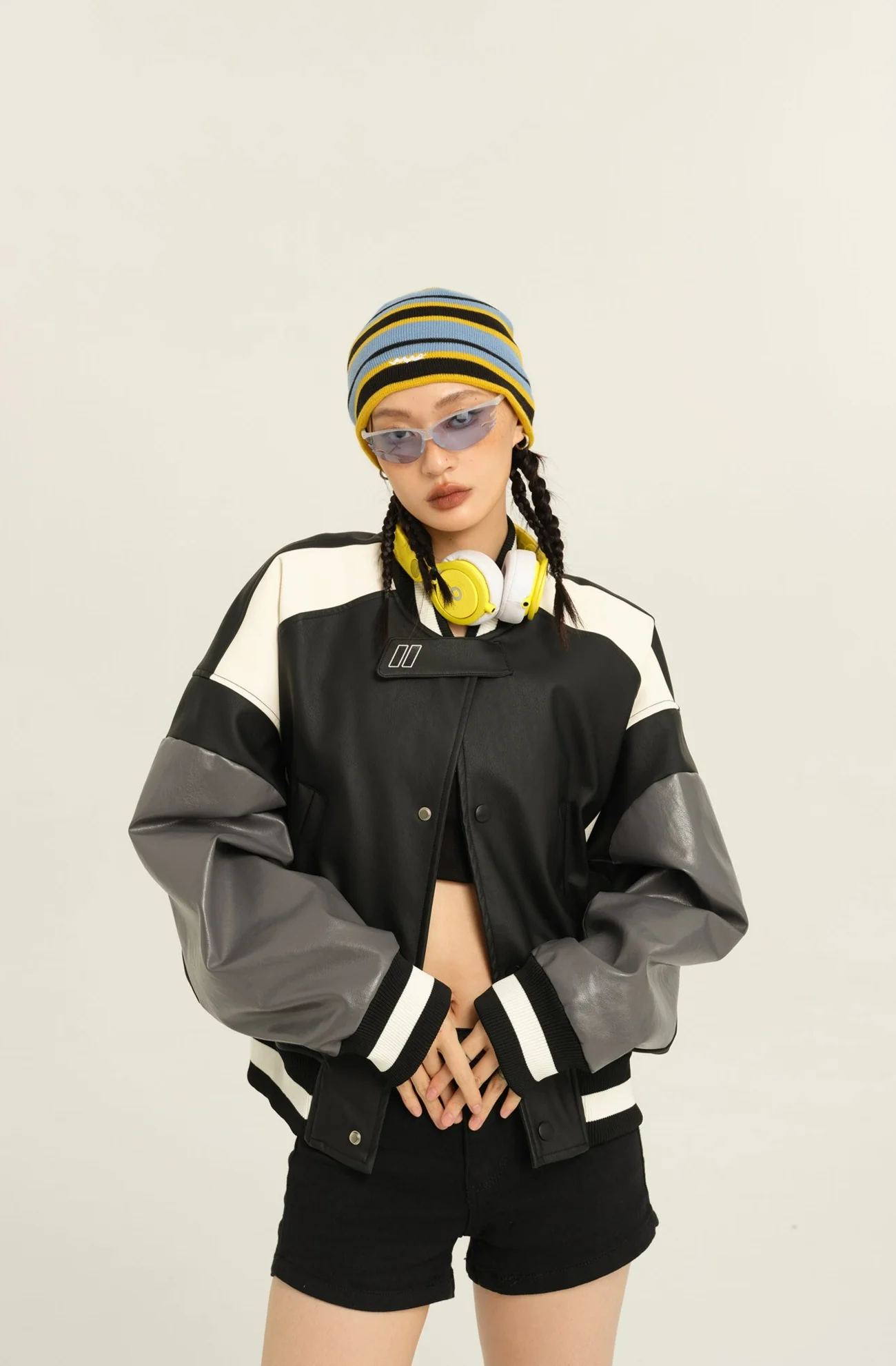 Color Block Bomber Jacket - Image 10