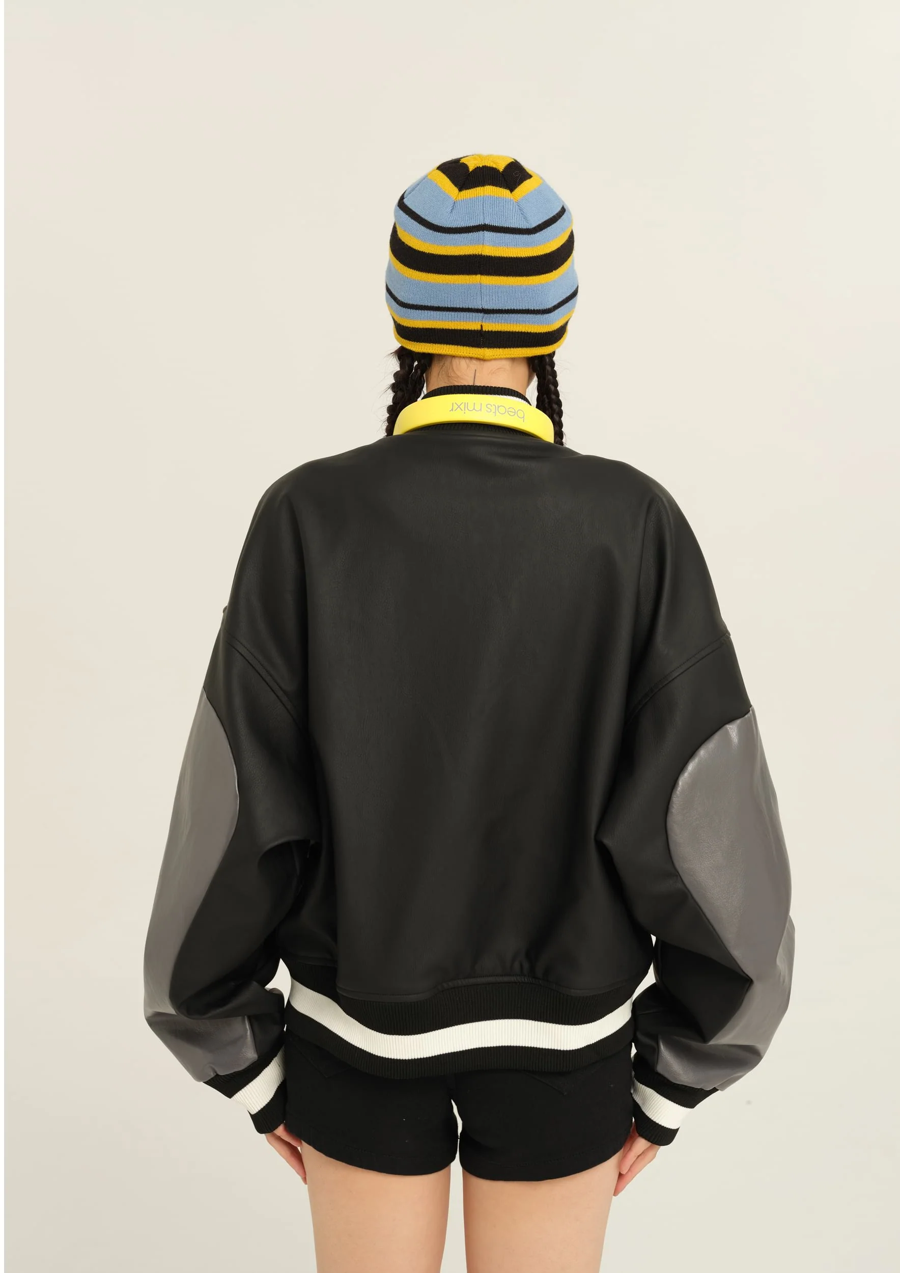 Color Block Bomber Jacket - Image 15