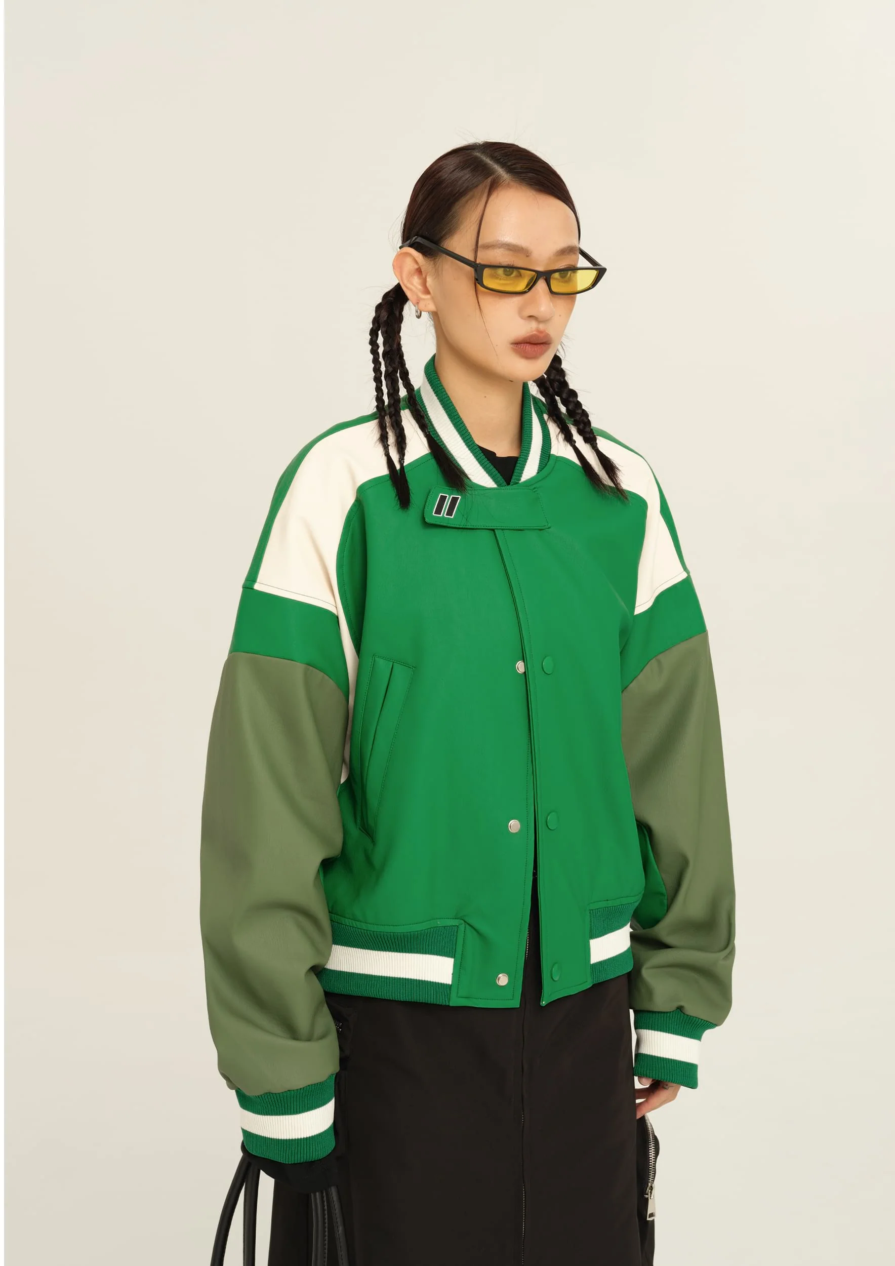 Color Block Bomber Jacket - Image 2