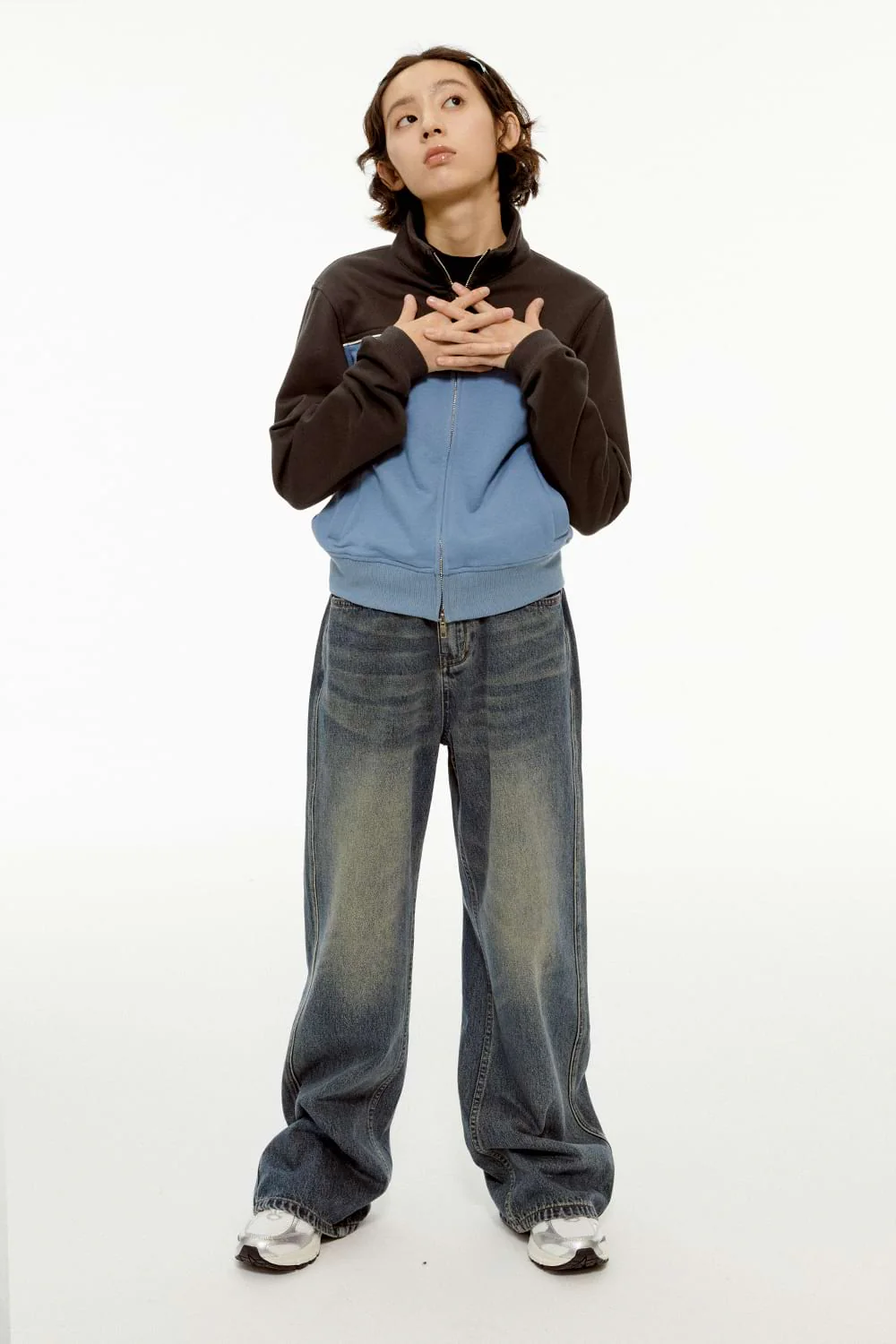 Color Block Double Zip Jacket - Image 5