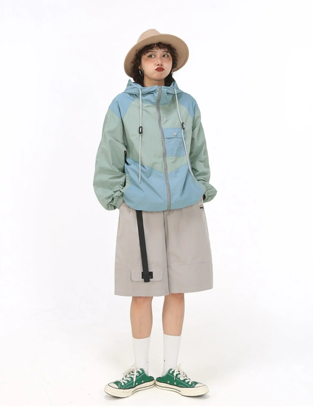 Color Block Hooded Windbreaker - Image 11