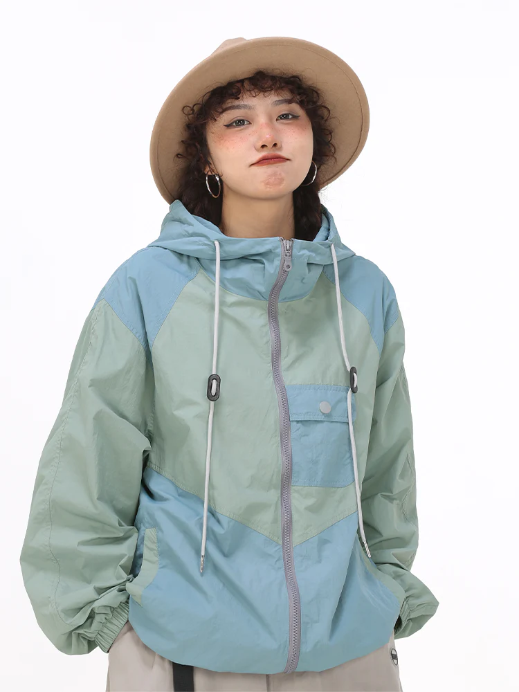 Color Block Hooded Windbreaker - Image 7