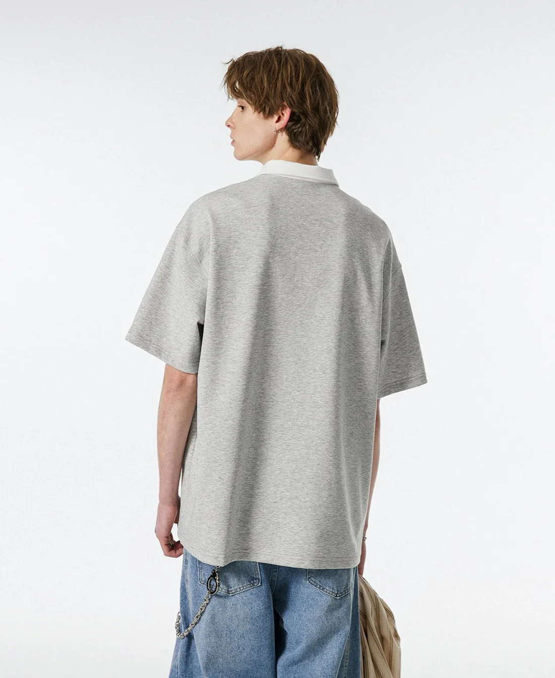 Contrast Collar Short Sleeve Polo Shirt - Image 18