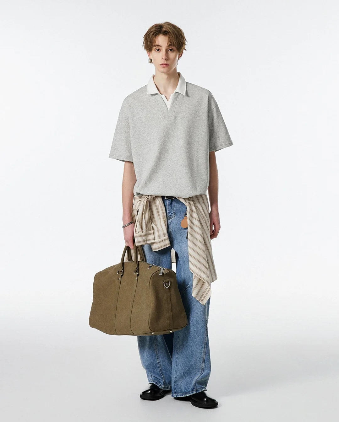 Contrast Collar Short Sleeve Polo Shirt - Image 20