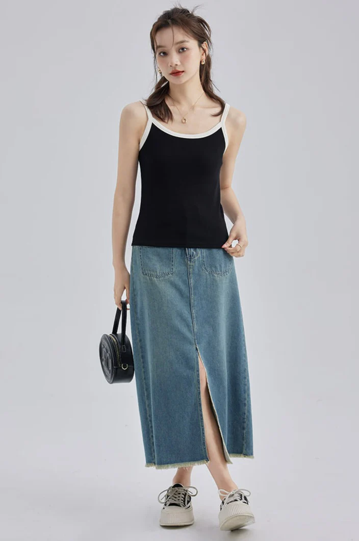 Contrast Strap Tank Top - Image 10