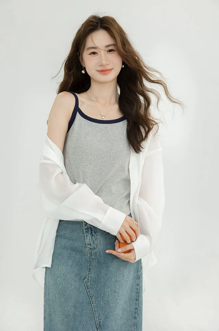 Contrast Strap Tank Top - Image 15