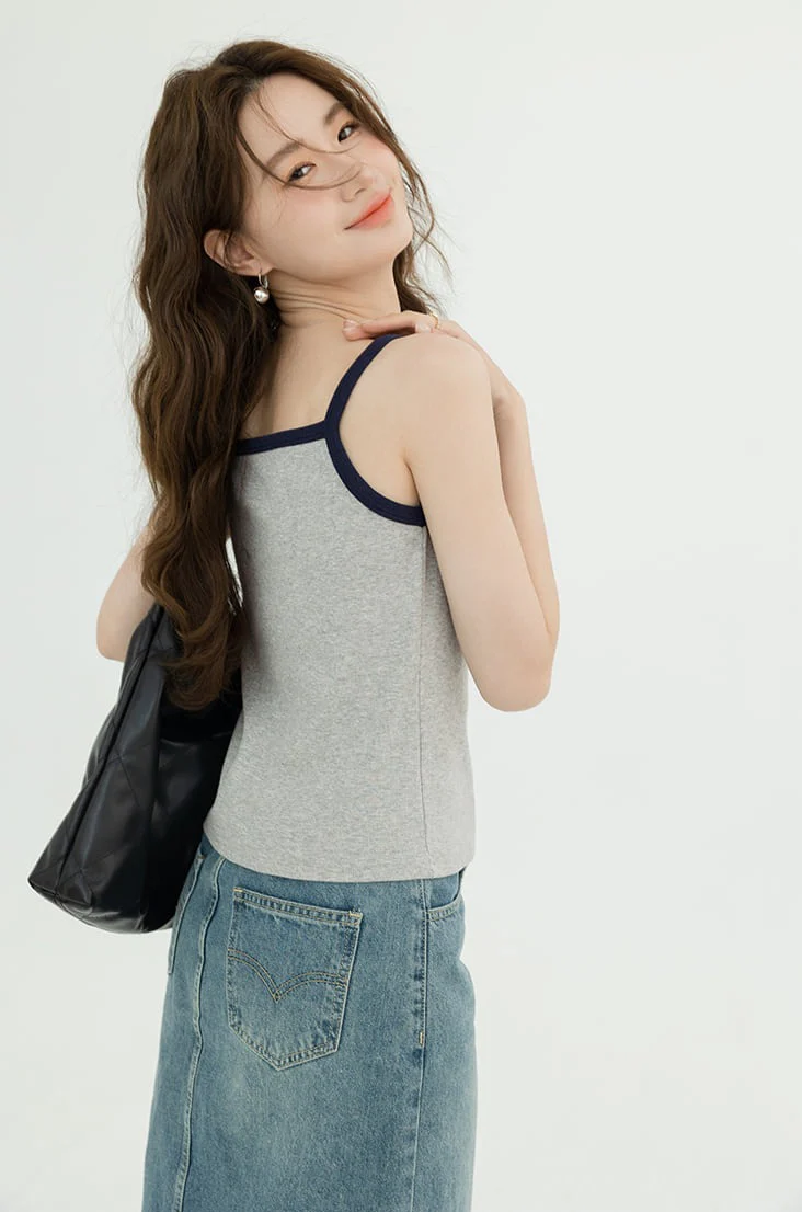 Contrast Strap Tank Top - Image 16