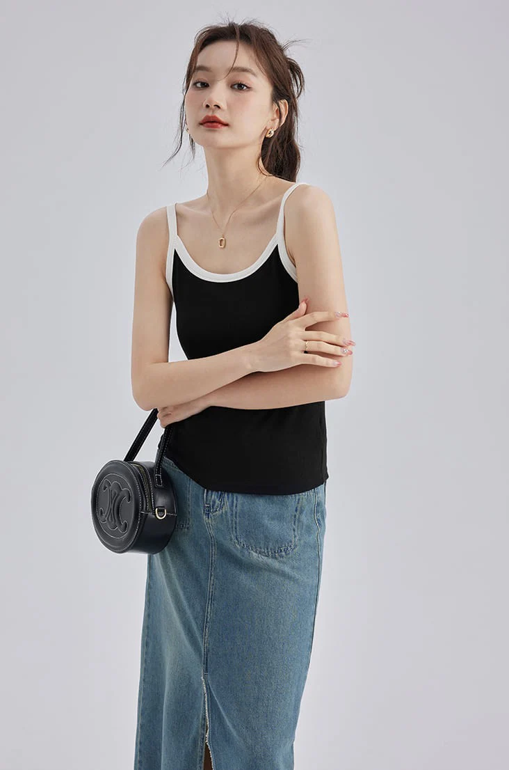 Contrast Strap Tank Top - Image 7