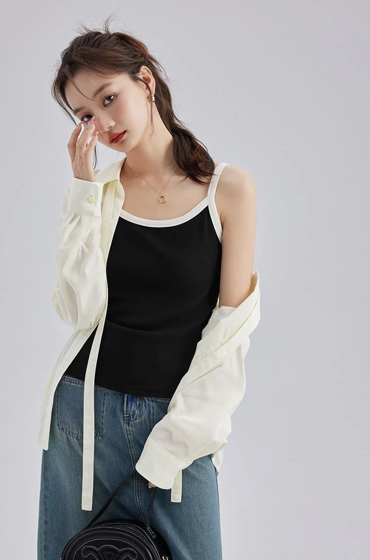 Contrast Strap Tank Top - Image 8