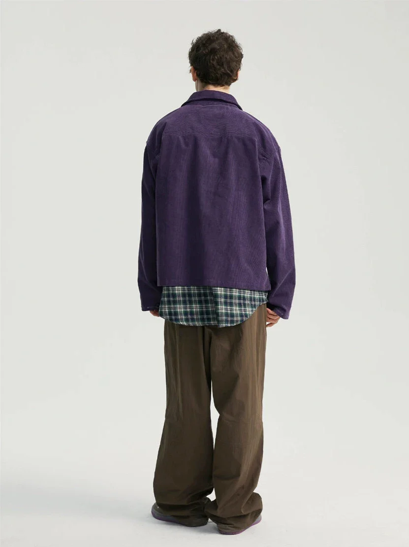 Corduroy Zip Jacket with Chest Pockets - Image 4