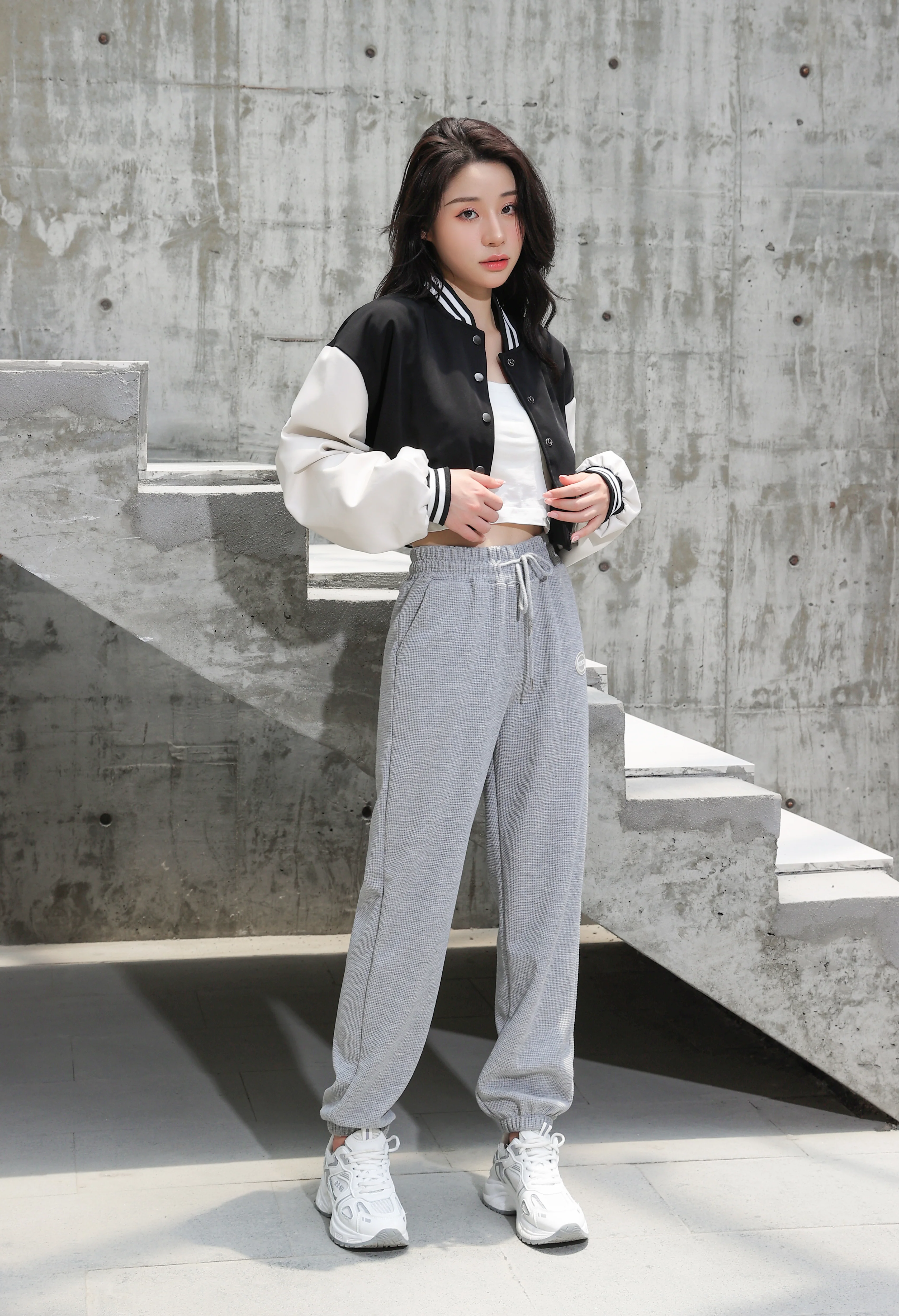 Cropped Baseball Jacket - Image 14