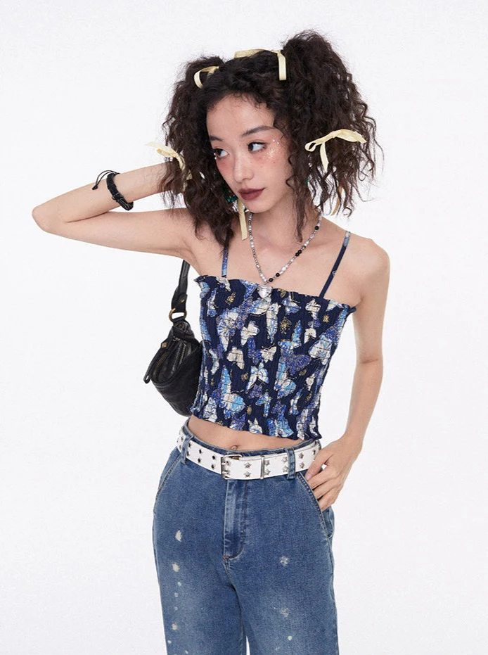 Cropped Sleeveless Polo Shirt - Image 2