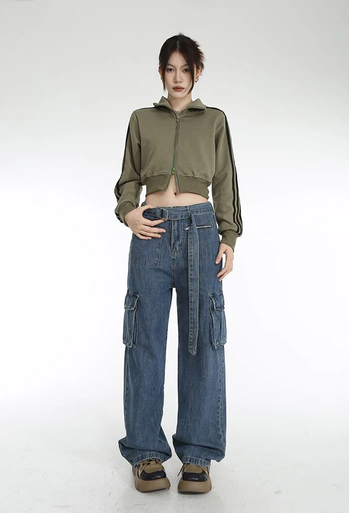 Cropped Track Jacket - Image 14