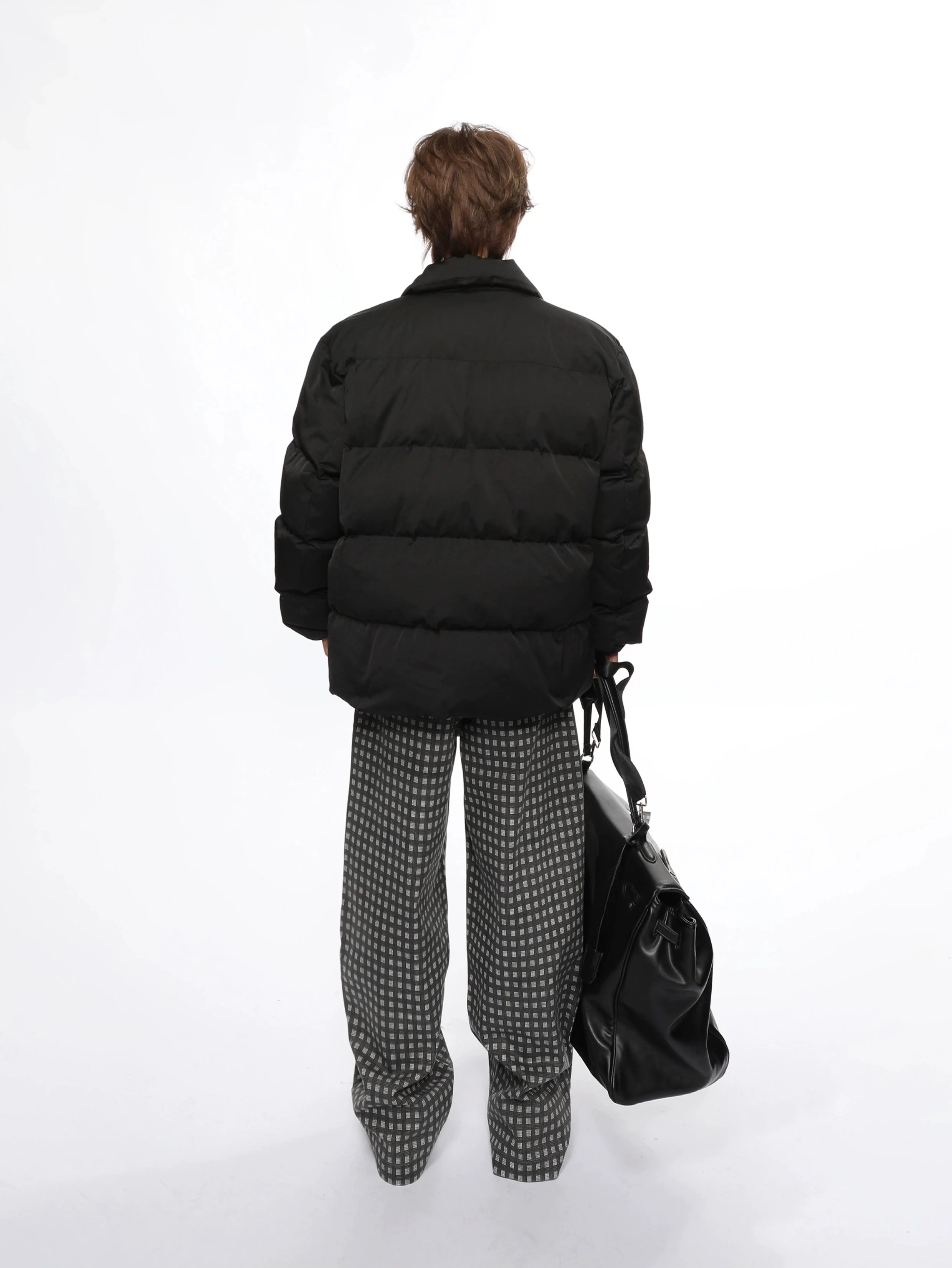 Double Breasted Oversized Quilted Puffer Jacket - Image 14