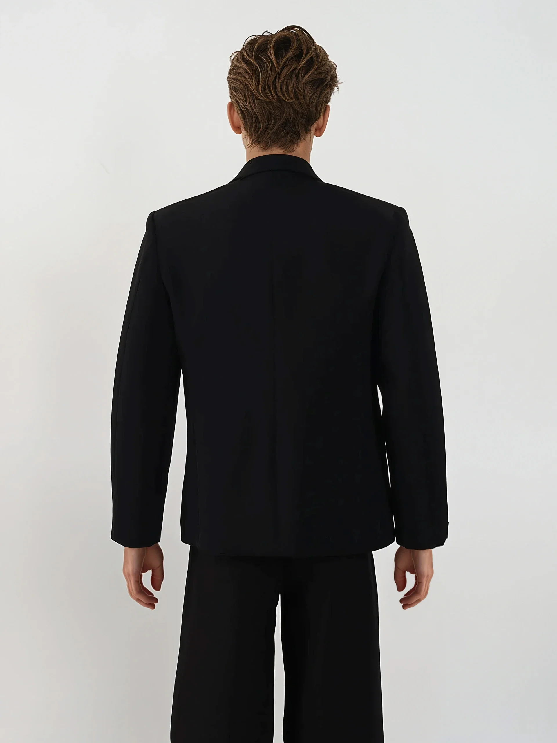 Embellished Blazer with Stud Details and Chain Accent - Image 4