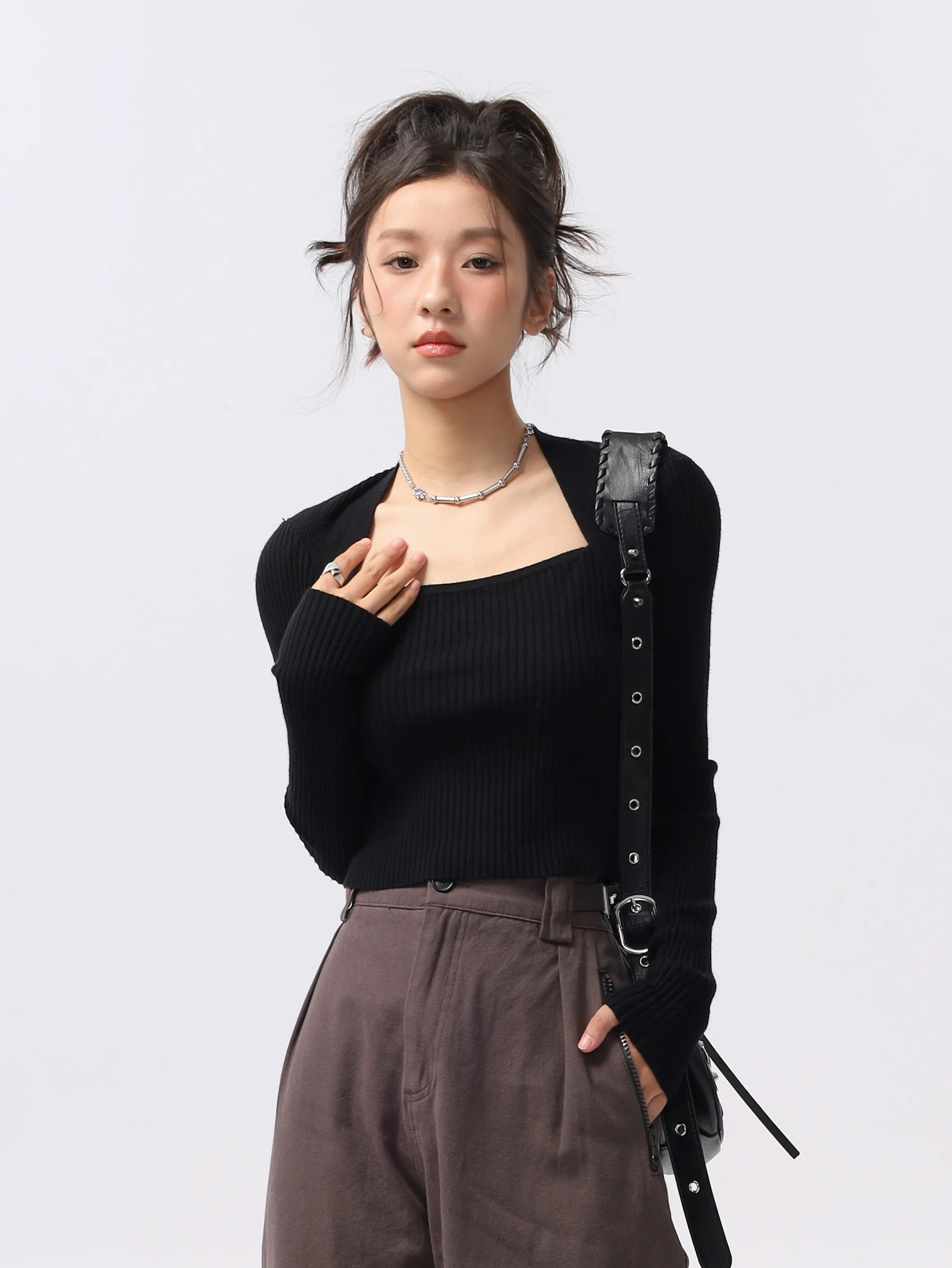Extra Skinny Ribbed Crop Top - Image 14