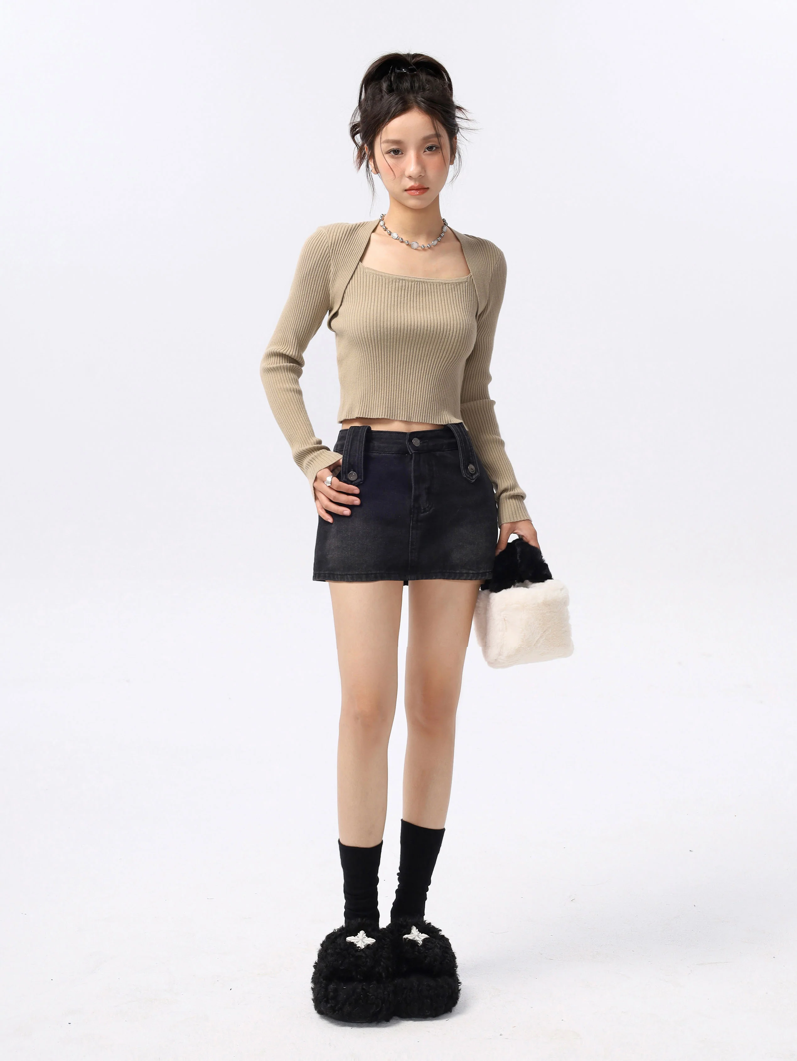 Extra Skinny Ribbed Crop Top - Image 19