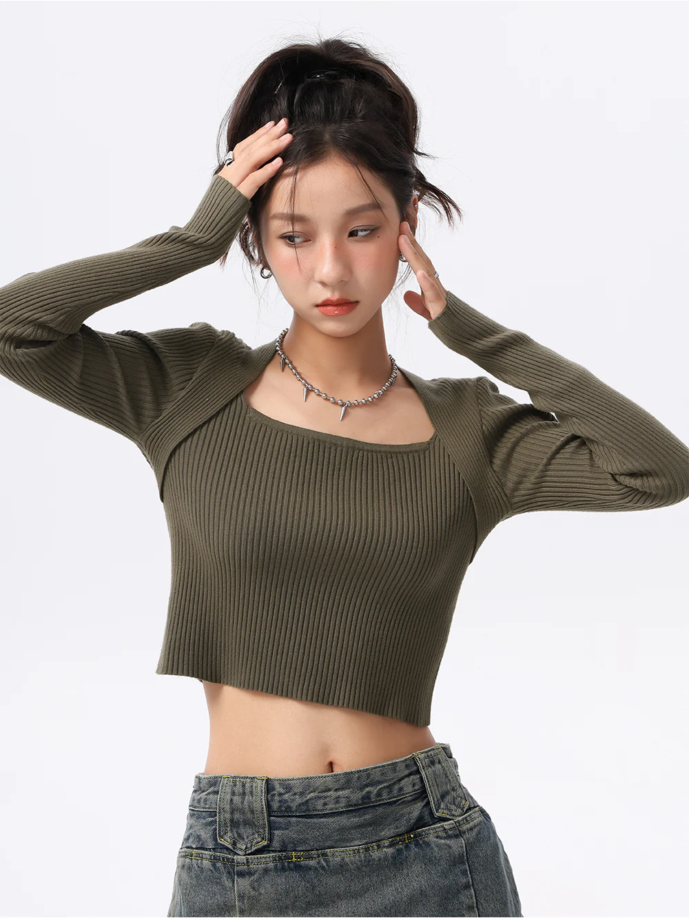 Extra Skinny Ribbed Crop Top - Image 23