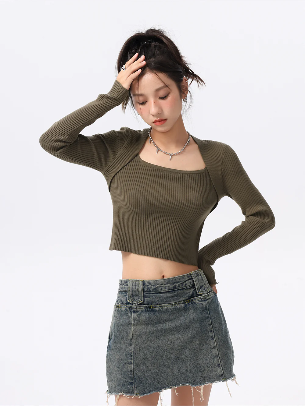Extra Skinny Ribbed Crop Top - Image 25