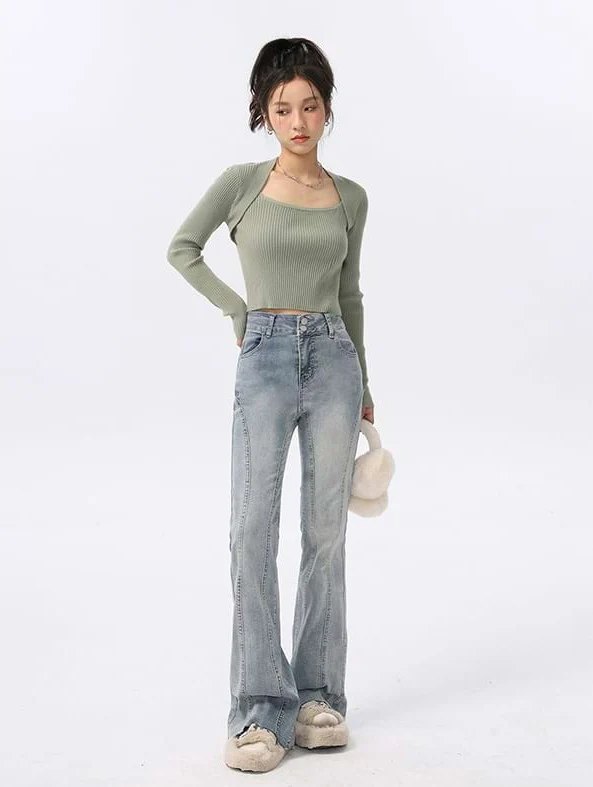 Extra Skinny Ribbed Crop Top - Image 7