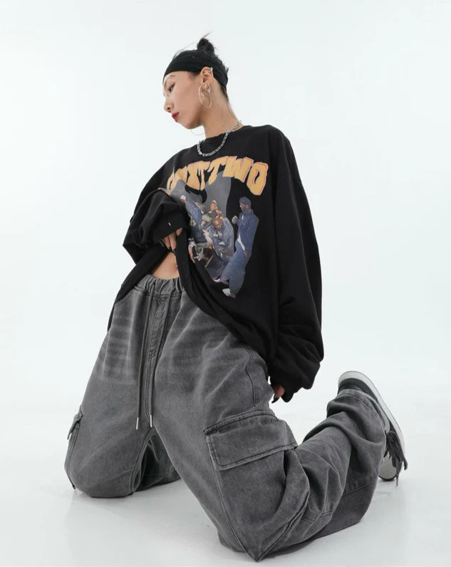 Double Side Pocket Faded Pants - Image 3