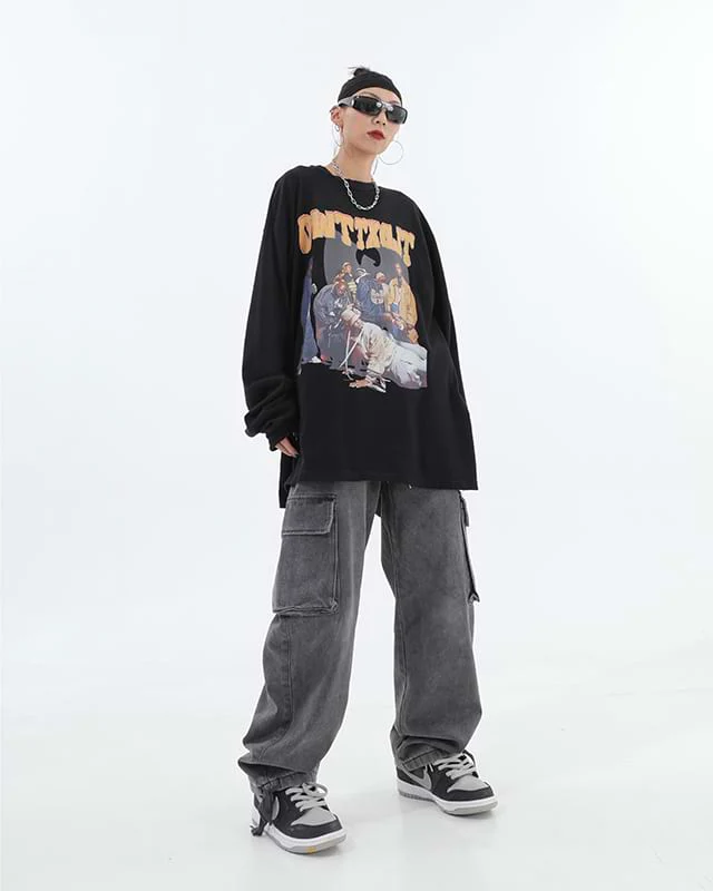 Double Side Pocket Faded Pants - Image 6