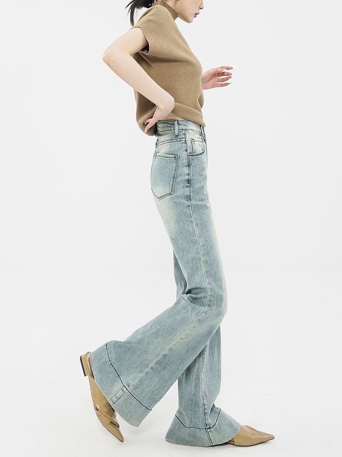 Faded Flare Jeans - Image 10