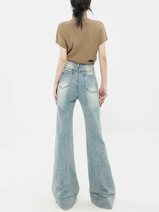 Faded Flare Jeans - Image 12