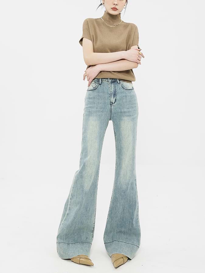 Faded Flare Jeans - Image 2