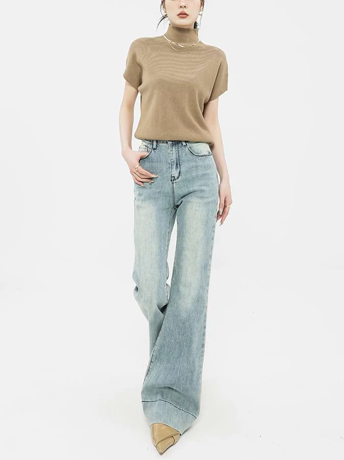 Faded Flare Jeans - Image 5