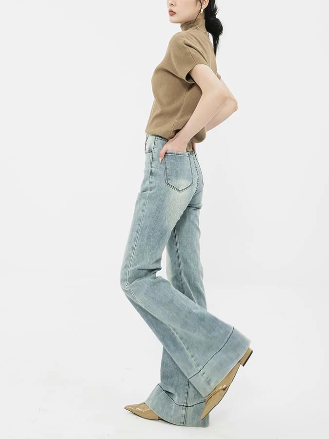 Faded Flare Jeans - Image 6