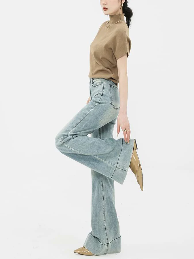 Faded Flare Jeans - Image 8